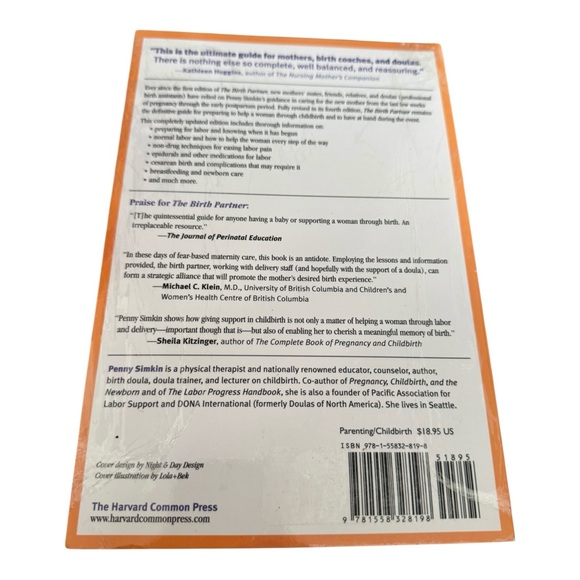 The Birth Partner 4th Edition by Penny Simkin – Childbirth Guide – Sealed - Picture 5 of 8